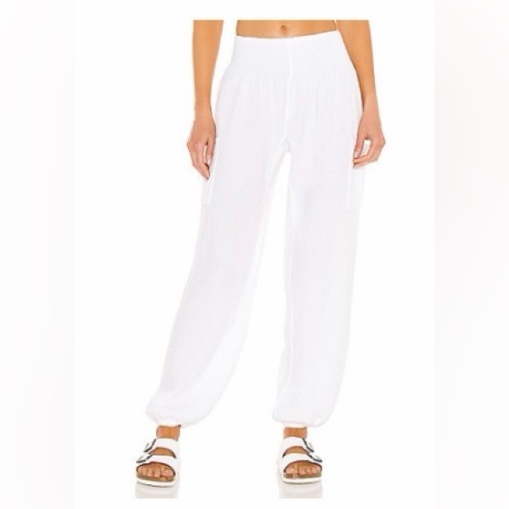 BOBI Gauze Pants White